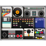 Magnet sæt "Retro Media"