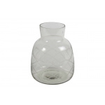 Vase m/harlekinmønster (glas)