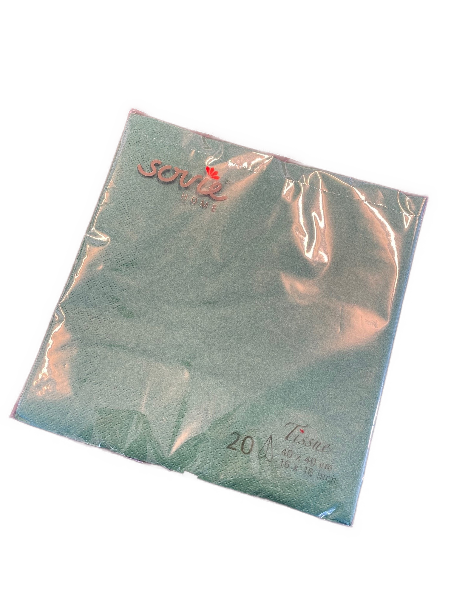 Serviet Sovie 3-lags 40×40 cm. pk./20 stk. Jægergrøn 83455 Serviet Sovie 3-lags 40x40 cm. pk./20 stk. Jægergrøn 83455 - Image 1