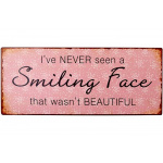 Metalskilt "Smiling Face" (99A)