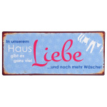 Metalskilt "In unserem haus gibt es ganx viel liebe" (188)