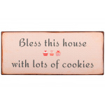 Metalskilt "Bless thi's house..." (46)