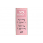 Metalskilt "Home Economy:" (48)
