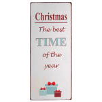 Metalskilt "Christmas the best time.."