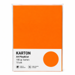 Karton A4 180 gr. 10 ark Orange/mandarin