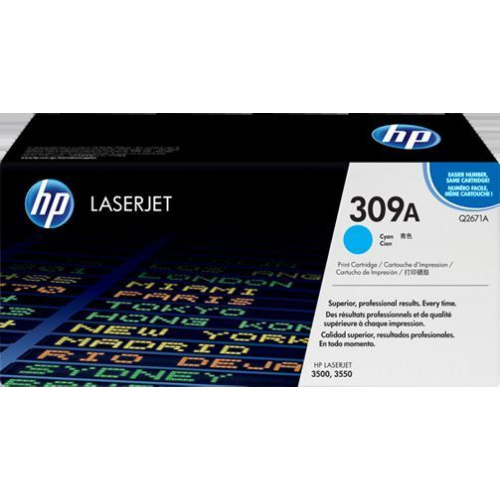 Laserpatron HP 309A Q2671A Cyan (4.000 sider)