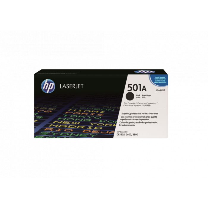 Lasertoner HP Q6470A / 501A Sort - Image 1