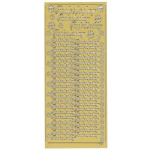 Stickers Decorstix "Fødselsdag" Guld