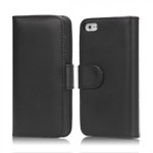 Taske Iphone 5/5S magnetluk+kreditkort Sort