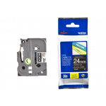 Brother tape Hvid/Sort 24 mm. TZe-355