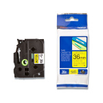 Brother tape Sort/Gul 36 mm. TZe-661