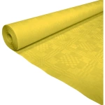 Borddug Damask 120 cm. x 50 mtr. Sennepsgul TILBUD