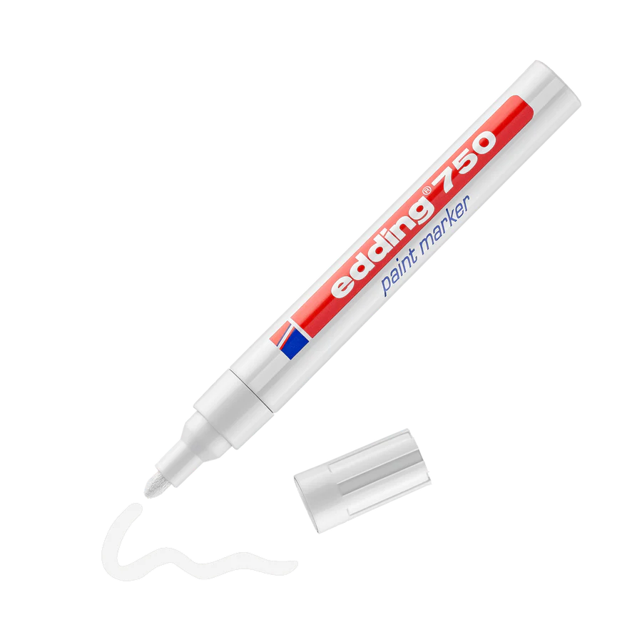 Edding 750 Paintmarker 2-4 mm. Hvid (49) Edding 750 Paintmarker 2-4 mm. Hvid (49) - Image 1