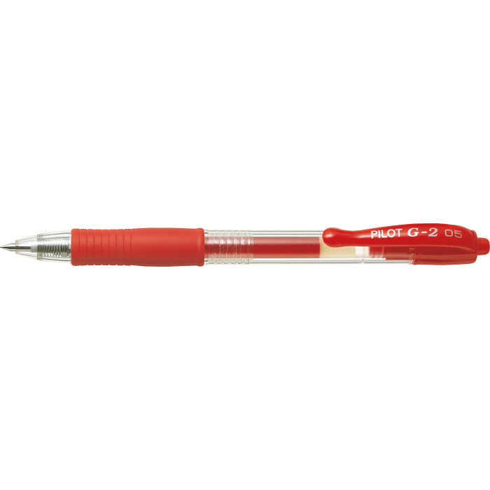 Pilot G2 Gelpen extra fine rød 0,5 mm. BL-G2-5-R — Arjshop
