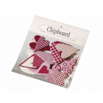 Hjerter i pap Chipboard ass. motiv (20 stk)