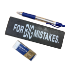 Kæmpe viskelæder stort sort viskelæder 16 cm gaveidé