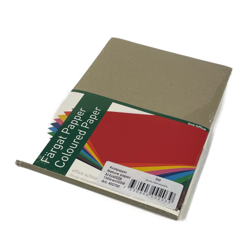 Kvist karton A4 120 g naturfarvet syrefrit papir i rustikt look