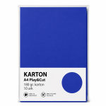Karton A4 180 gr. 10 ark Kongeblå