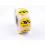 RABATMÆRKER -25% gul (1.000 stk.)