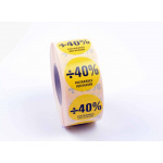RABATMÆRKER -40% gul (1.000 stk.)