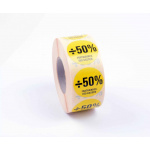 RABATMÆRKER -50% gul (1.000 stk.)