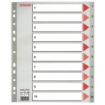 Register 1-10 A4+ maxi Esselte ekstra bredt register til plastlommer