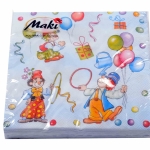 Servietter 3-lags Pk/20 stk. roser elfenben