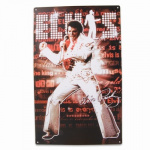 Metalskilt "Elvis" 25x40 cm.