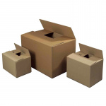 Papkasse 4 mm. 186x186x165 mm. brun (6 ltr.)