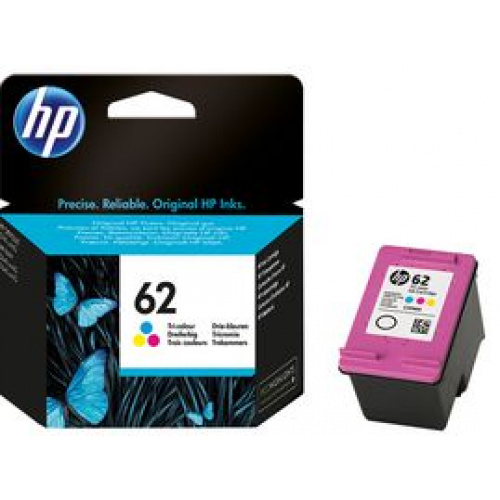 Blækpatron HP 62 Color (165 sider)