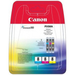 Blækpatroner Canon CLI-8 C,M,Y (3-pak)