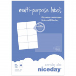 Etiketter Niceday 105x74 mm. 980469 (8 labels pr. ark) 100 ark