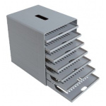 Skuffekassette Fumac A4 m/7 skuffer, sort
