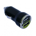 Dobbelt USB oplader m/2 stk. 1000+2100mA