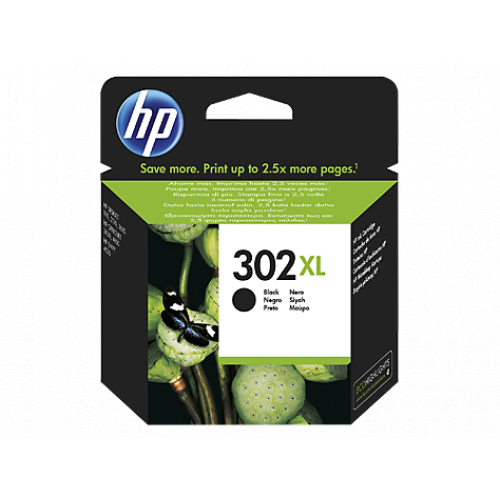 Blækpatron HP 302 XL Sort (480 sider)