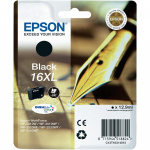 Blækpatron Epson T1631 XL, sort (500 sider) Fyldepen-serien