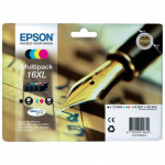 Blækpatroner Epson T1636 XL, BK,C,M,Y (Fyldepen-serien)