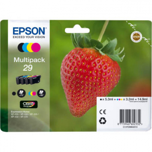 Blækpatroner Epson 29 BK,C,M,Y Sampak