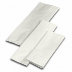 Bagerpose, hvid papir 140/70x455 mm. 1000 stk.