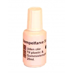 Stempelfarve 20 ml. til gummi/plast-stempler (Rød)