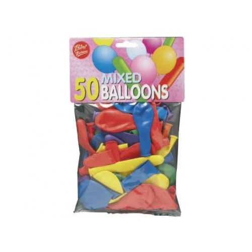 Ballonner ass. farver 50 stk. 85001