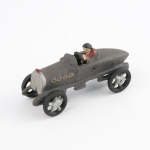 Retro racer legetøjsbil, støbejern