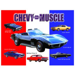 Metalskilt Chevy Muscle 30x40 cm.