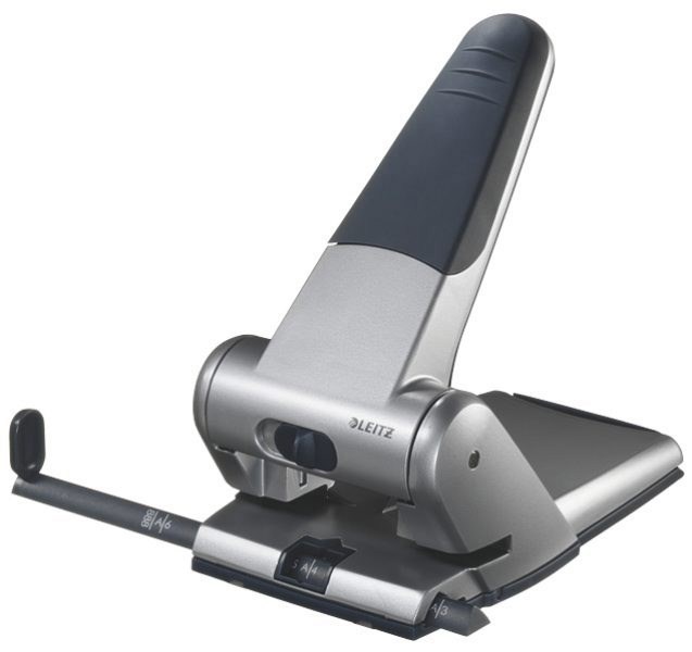 Hulapparat Leitz sort 2-huls m/skinne t/65ark 5180 Hulapparat Leitz sort 2-huls m/skinne t/65ark 5180 - Image 1