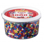 Perler Midi, bøtte med 3.000 stk. (Mix 00)