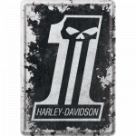 Metalskilt "Harley-Davidson 1" 10x14 cm.