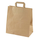Bærepose, brun papir 80 gr. m/hank 320/160×350 mm. 25 ltr. (200 stk.)