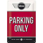 Metalskilt "Mini Parking Only" 20x30 cm.