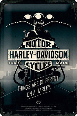 Metalskilt “Motor Harley-Davidson” 20×30 cm. Metalskilt "Motor Harley-Davidson" 20x30 cm. - Image 1