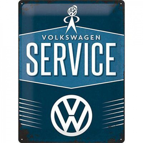 Metalskilt “Volkswagen Service” 30×40 cm.